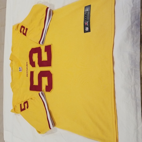 NFL Men's Washington Redskins Ryan Anderson #52 Gold Football Jersey - Picture 3 of 7